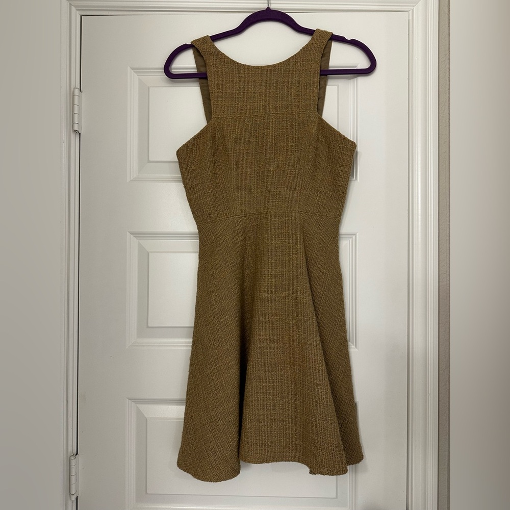 Tibi Halter A-Line Mini Dress